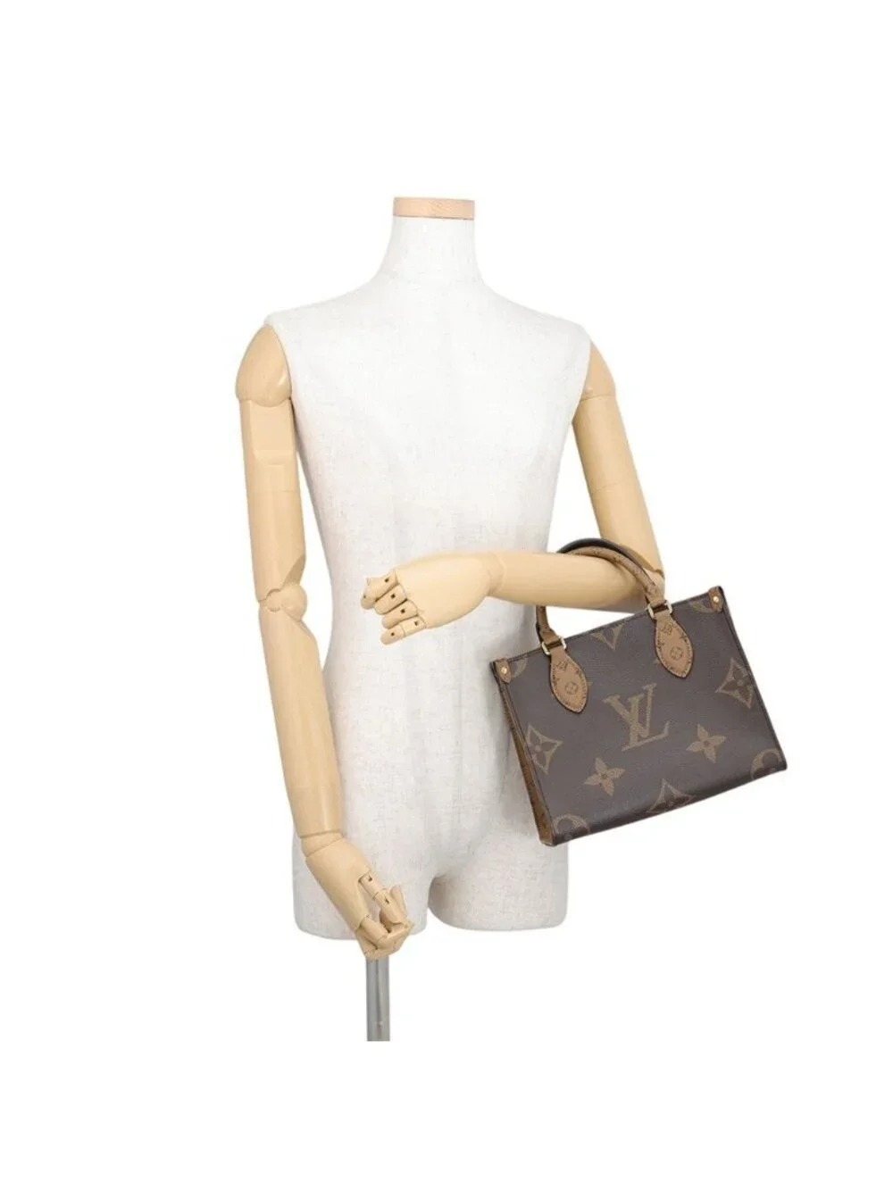 Louis Vuitton Monogram Reverse Giant On The Go PM 2-Way Tote Bag